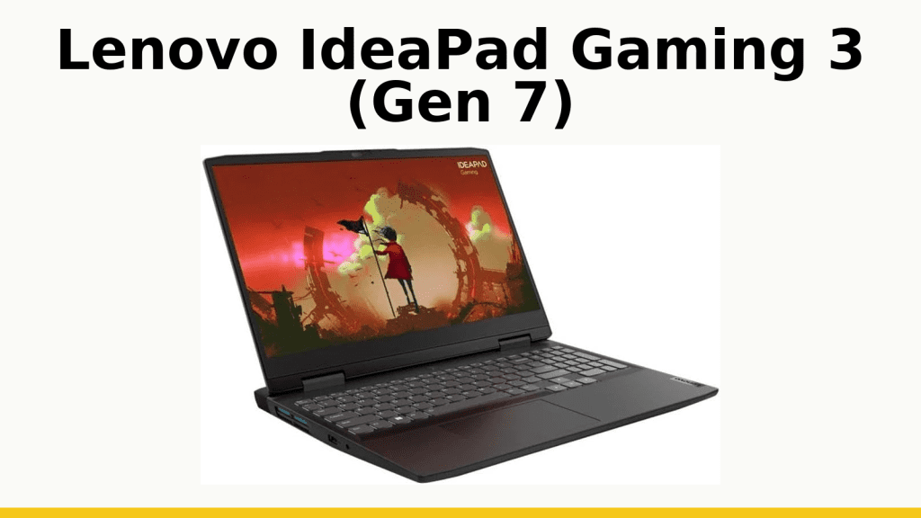 Lenovo IdeaPad Gaming 3 Gen 7: opción económica para contabilidad y juegos casuales con Ryzen 5/RTX 3050, pantalla FHD 120 Hz y teclado numérico.