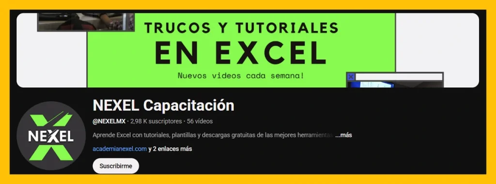 Cursos de Excel gratis en YouTube 2025 finanzas y análisis NEXEL Capacitación