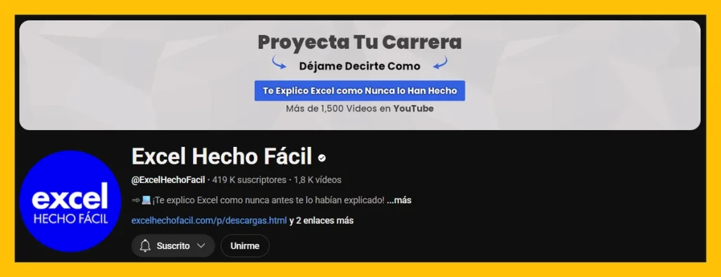 Cursos de Excel gratis en YouTube 2025 finanzas y análisis canal Excel Hecho Fácil