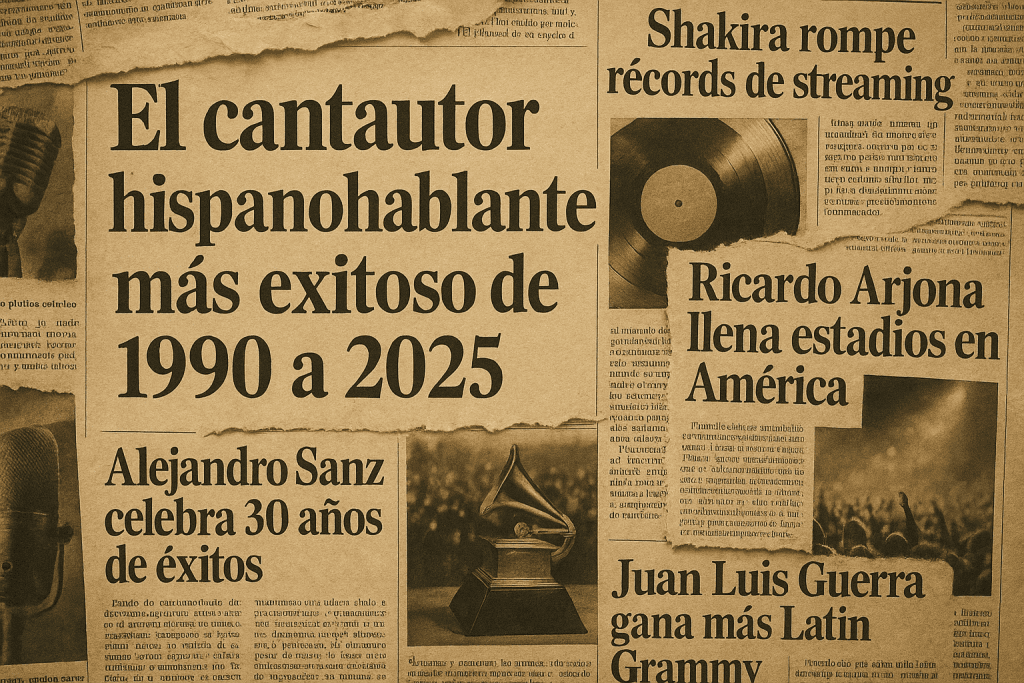 El cantautor hispanohablante más exitoso de 1990 a 2025
